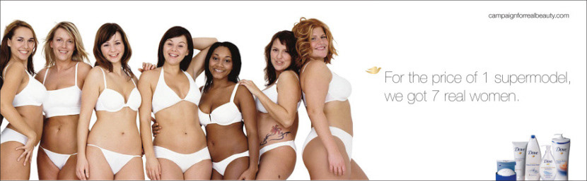 Dove's use of photography in advertising