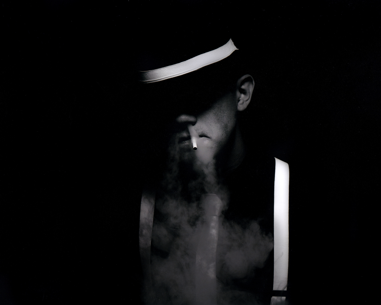 male smoker, film noir, Attachment