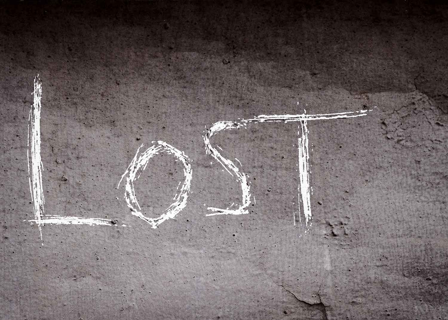 LOST - Back to the sense of feeling lost of which begins the cycle ones again.